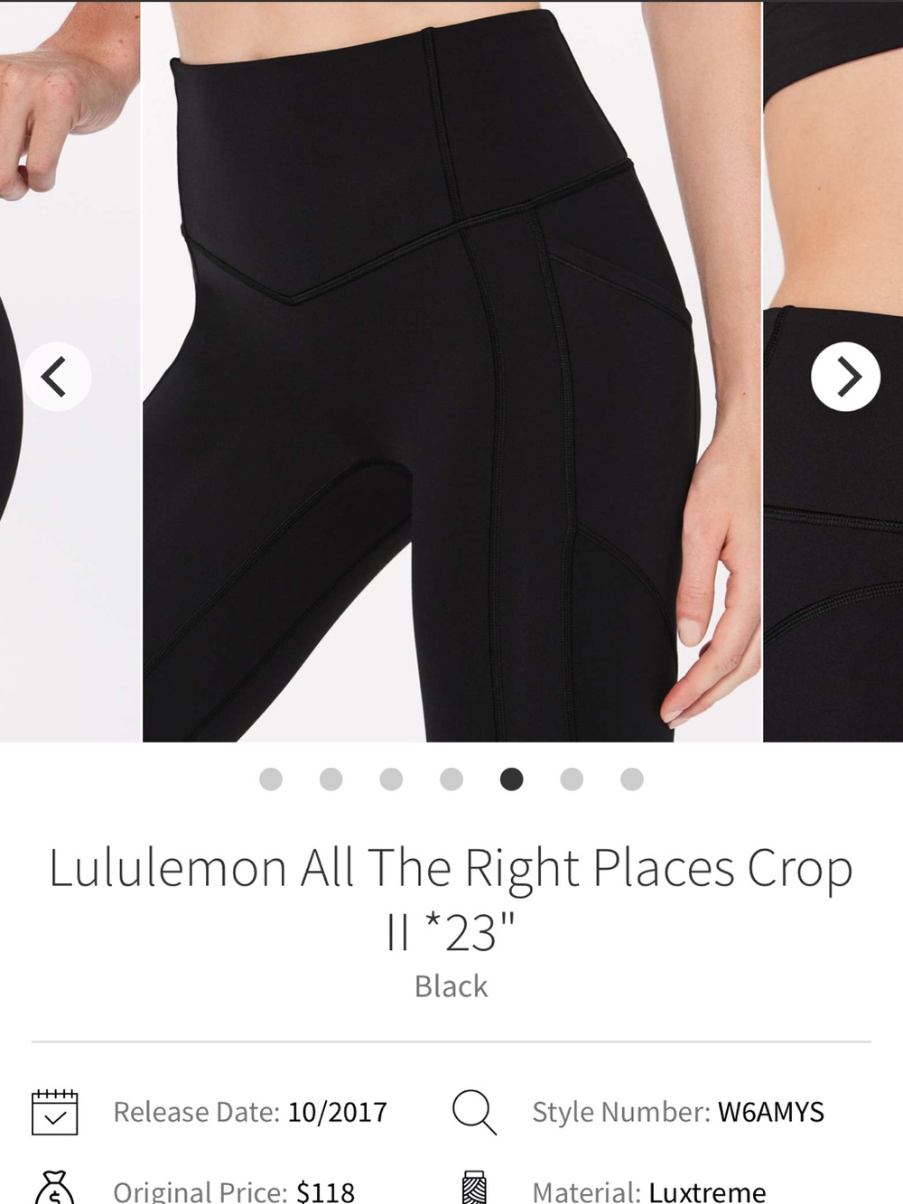 lululemon athletica All The Right Places high rise — Black - Picture 4 of 4